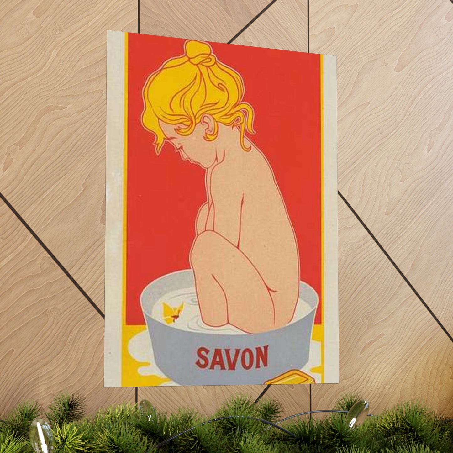 Affiche belge pour le "Savon Starlight". High Quality Matte Wall Art Poster for Home, Office, Classroom