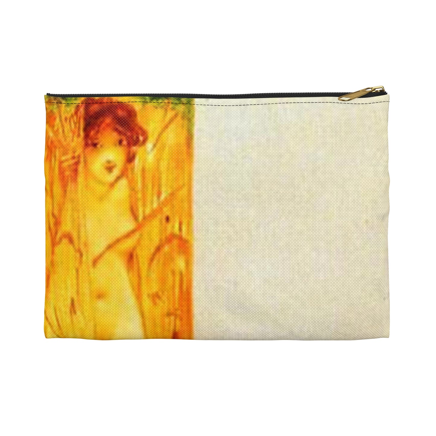 Kirchner - from-arcadia - Art nouveau public domain image Large Organizer Pouch with Black Zipper