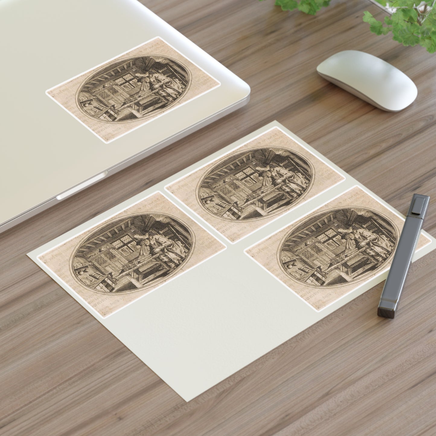 Frauenzimmer Gesprechspiele 1646 k Laminated UV Protective Vinyl Stickers