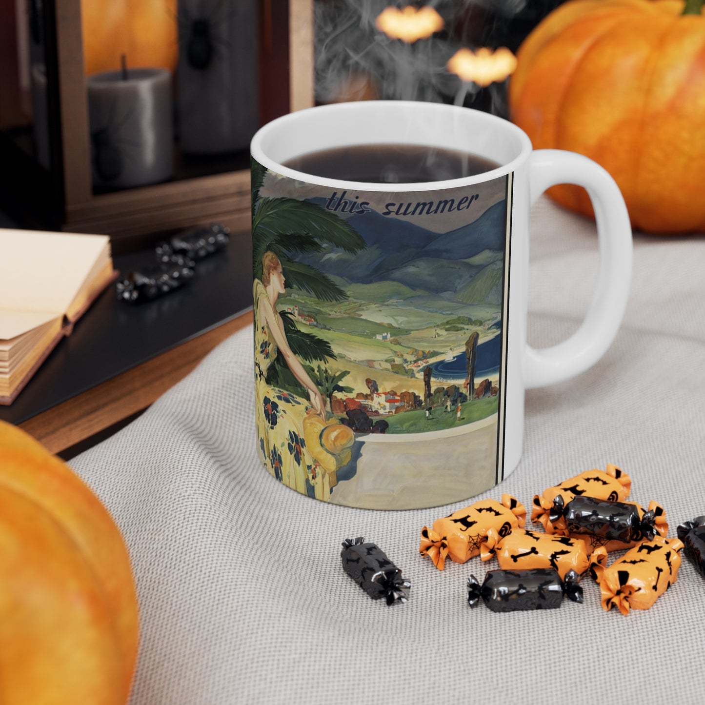 Vintage Travel Posters, 1920s-1930s Beautiful Novelty Ceramic Coffee Mug 11oz