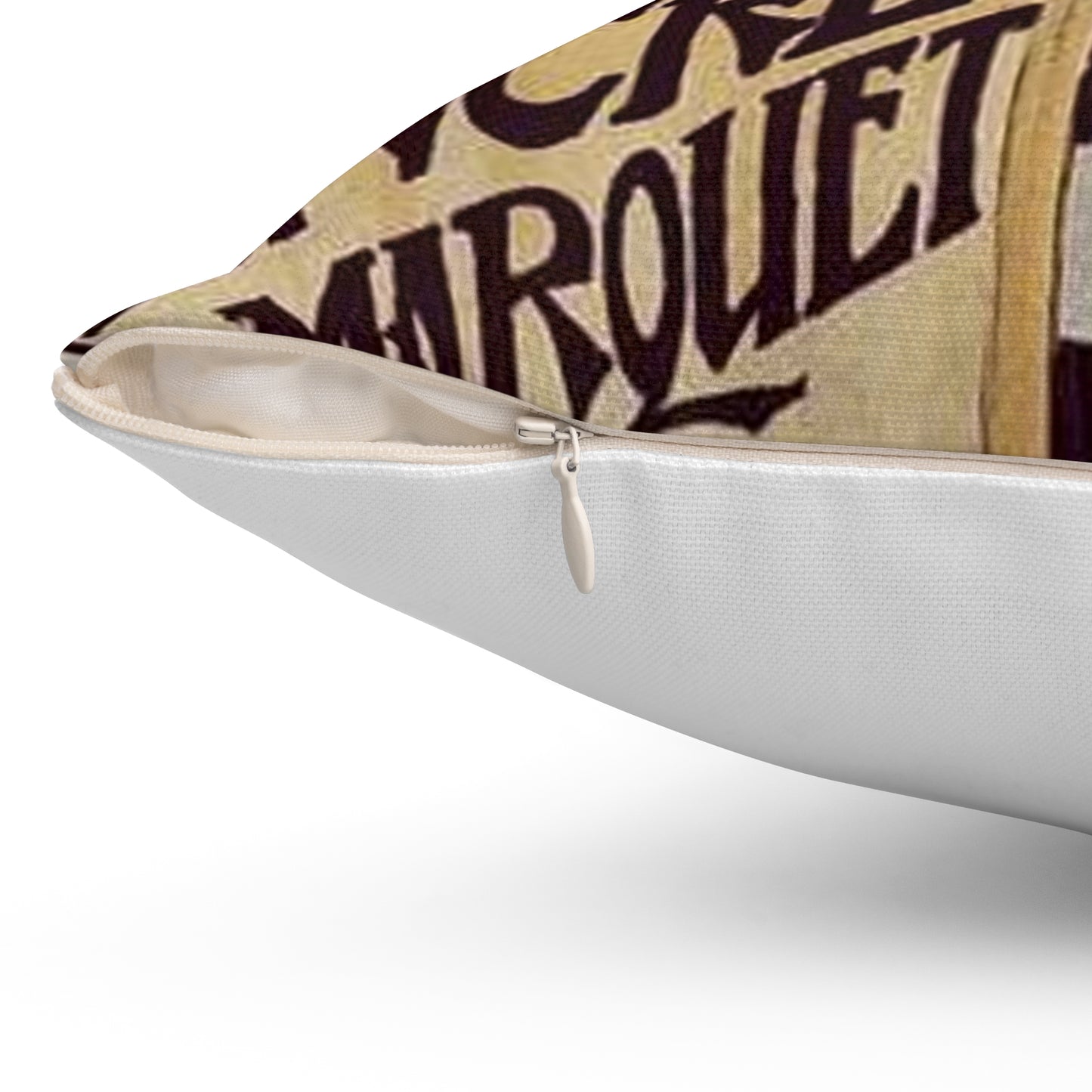 Affiche pour l' "Encre Marquet". Decorative Accent Square Pillow
