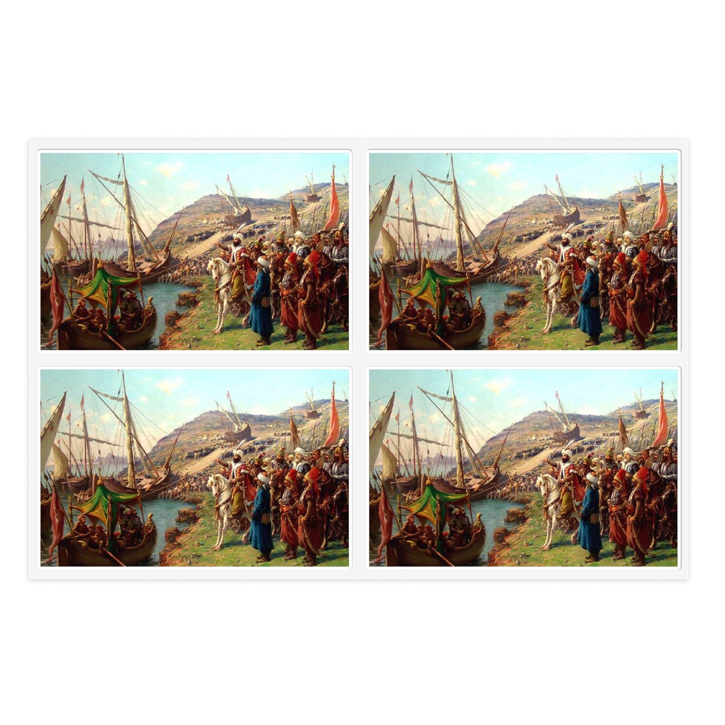 Kusatma Zonaro - Public domain scan / painting Laminated UV Protective Vinyl Stickers