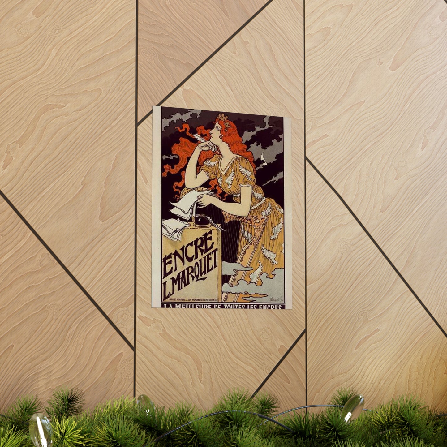 Affiche pour l' "Encre Marquet". High Quality Matte Wall Art Poster for Home, Office, Classroom