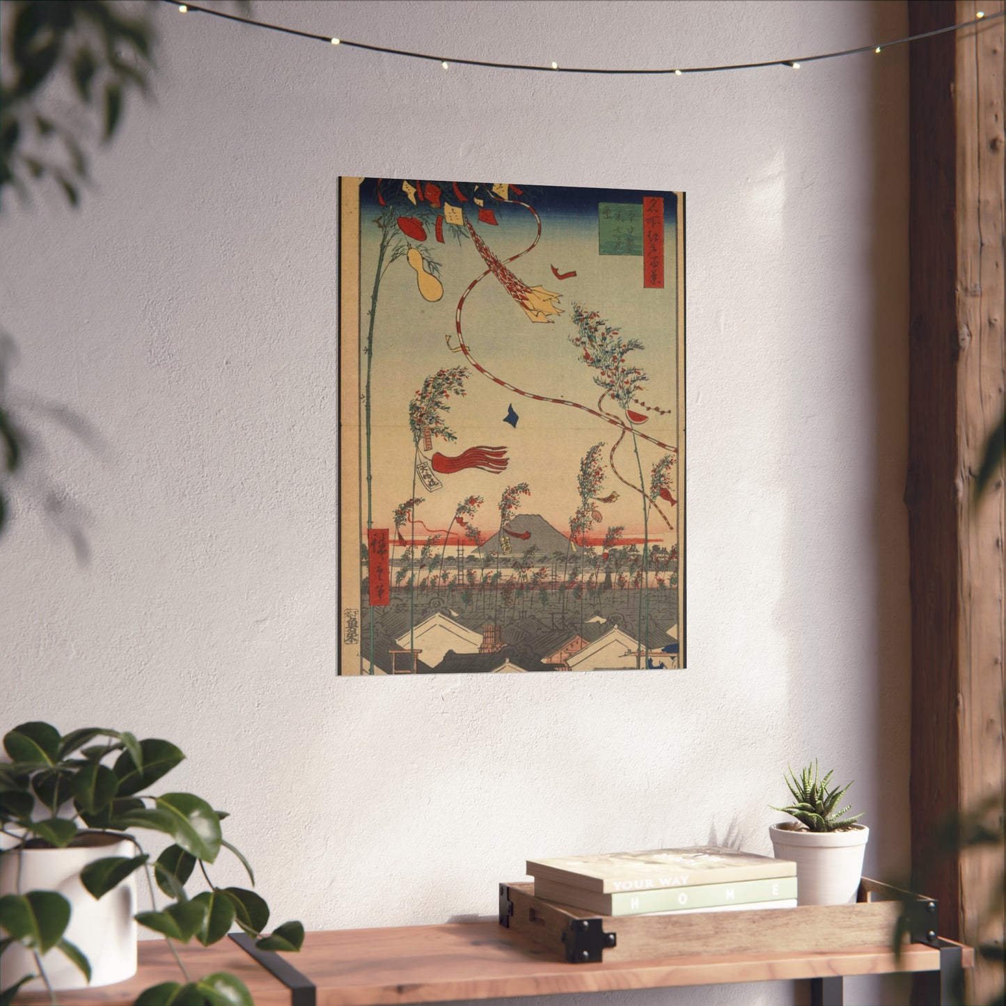 Gajō icchō, Ando Hiroshige - Public domain portrait drawing High Quality Matte Wall Art Poster for Home, Office, Classroom