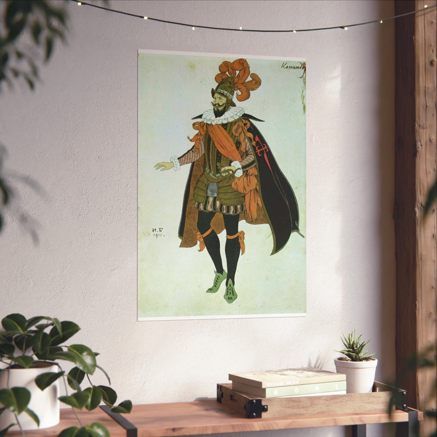 Bilibin Comandor - Art nouveau public domain image High Quality Matte Wall Art Poster for Home, Office, Classroom