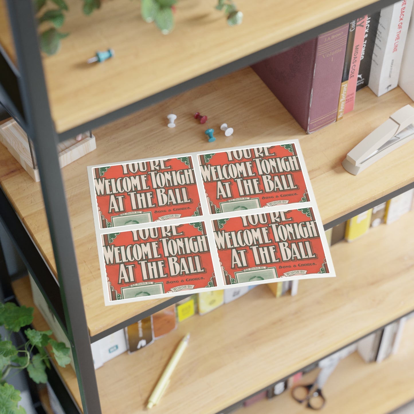 You're welcome tonight at the ball Laminated UV Protective Vinyl Stickers