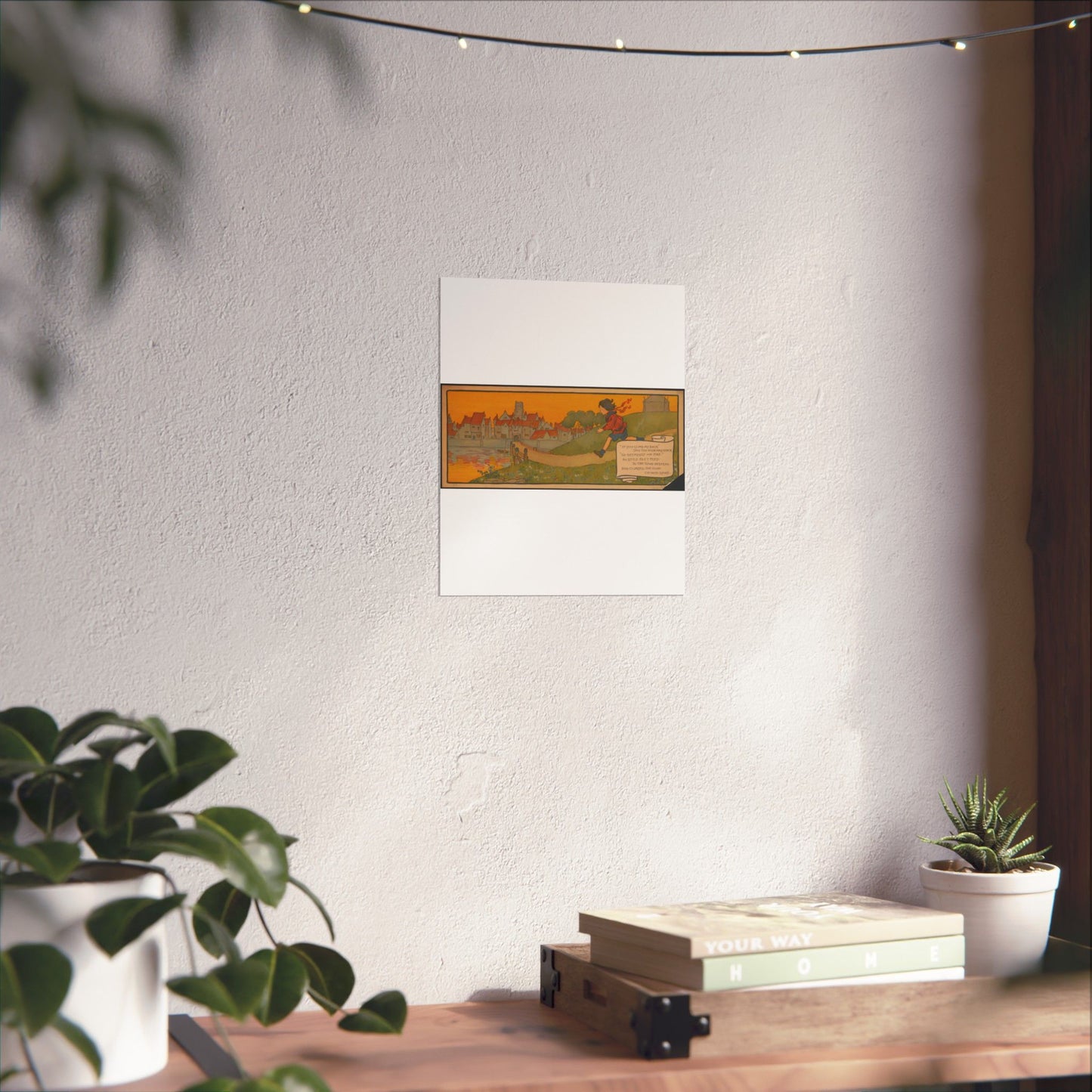 "If you climb my back" said the high haystack.. High Quality Matte Wall Art Poster for Home, Office, Classroom