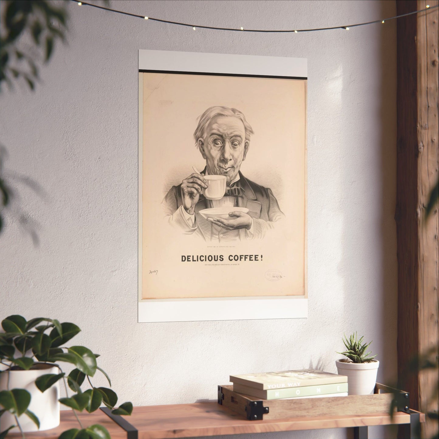 Delicious Coffee! - Print, Library of Congress collection High Quality Matte Wall Art Poster for Home, Office, Classroom