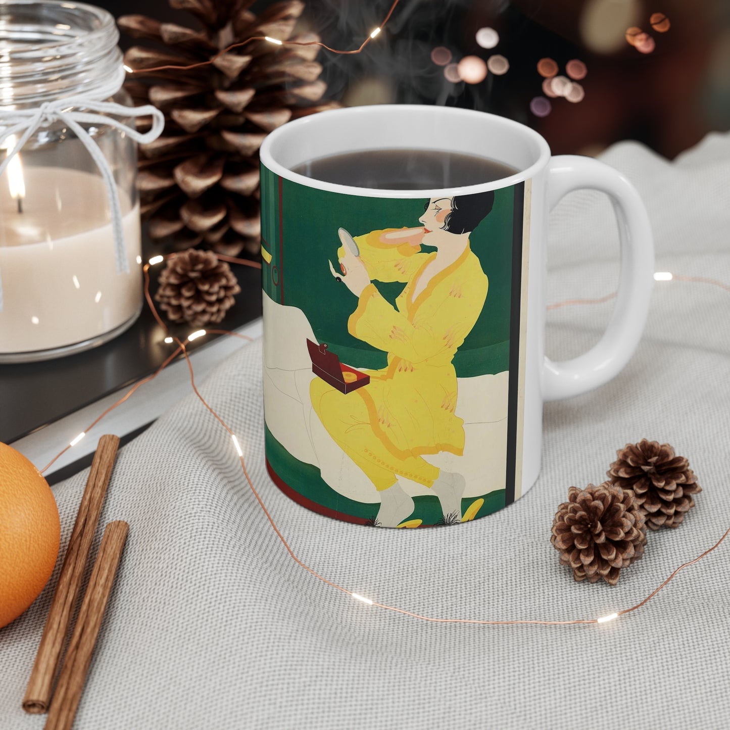 Poster-Mitropa-Schlafwagen-Zabel-b Beautiful Novelty Ceramic Coffee Mug 11oz