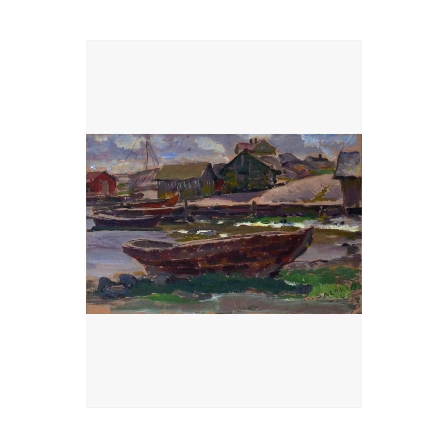 Kökar (Santeri Salokivi, 1934), Finland High Quality Matte Wall Art Poster for Home, Office, Classroom