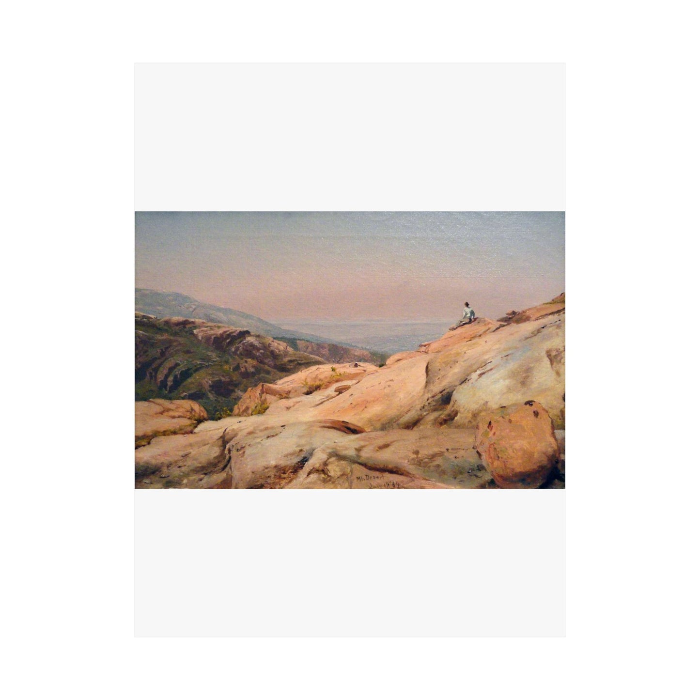 Mount Desert Island, Maine, by Jervis McEntee, 1864, oil on canvas - National Gallery of Art, Washington - DSC00124 High Quality Matte Wall Art Poster for Home, Office, Classroom
