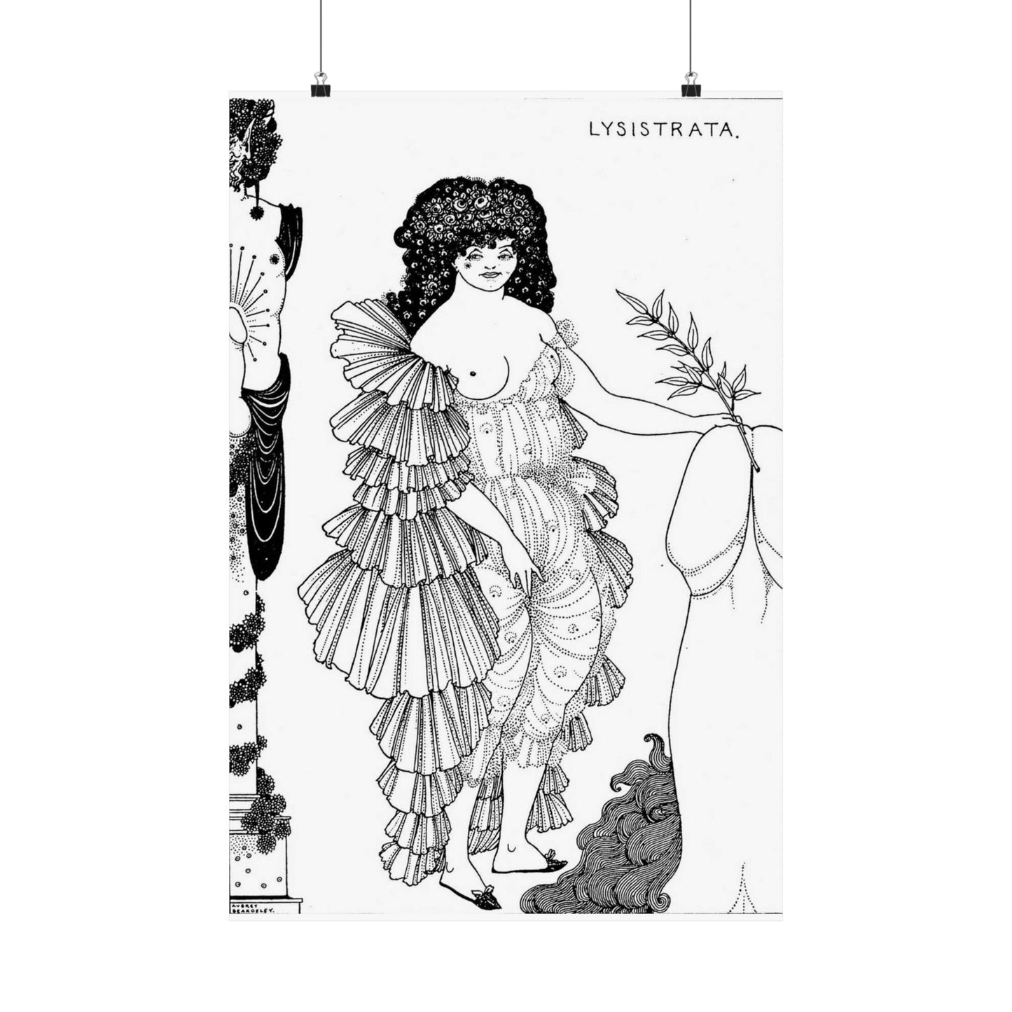 Lysistrata - Public domain botanical illustration High Quality Matte Wall Art Poster for Home, Office, Classroom