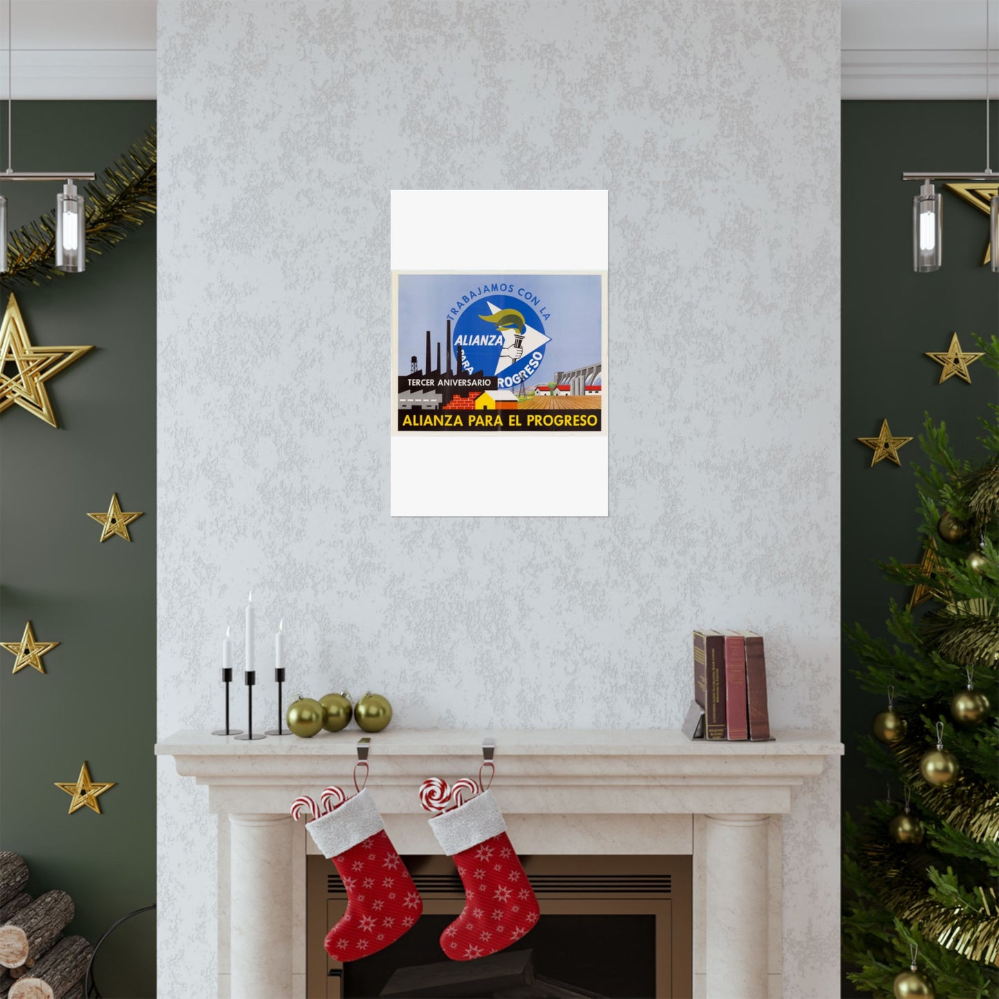 Alliance Posters, Cold War American Propaganda poster High Quality Matte Wall Art Poster for Home, Office, Classroom