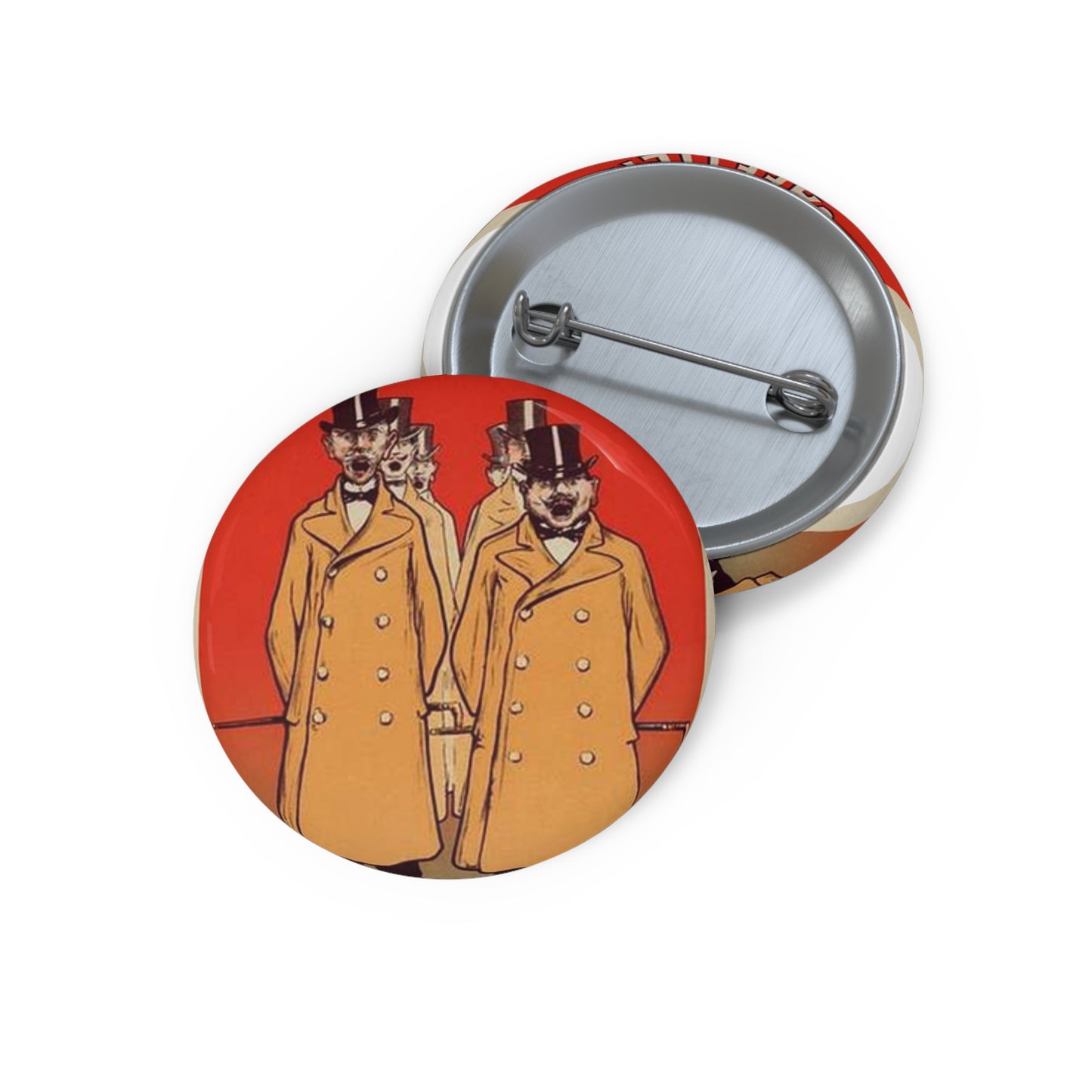 Affiche pour la "Chicorée Bonne Cafetière". Pin Buttons with Crisp Design