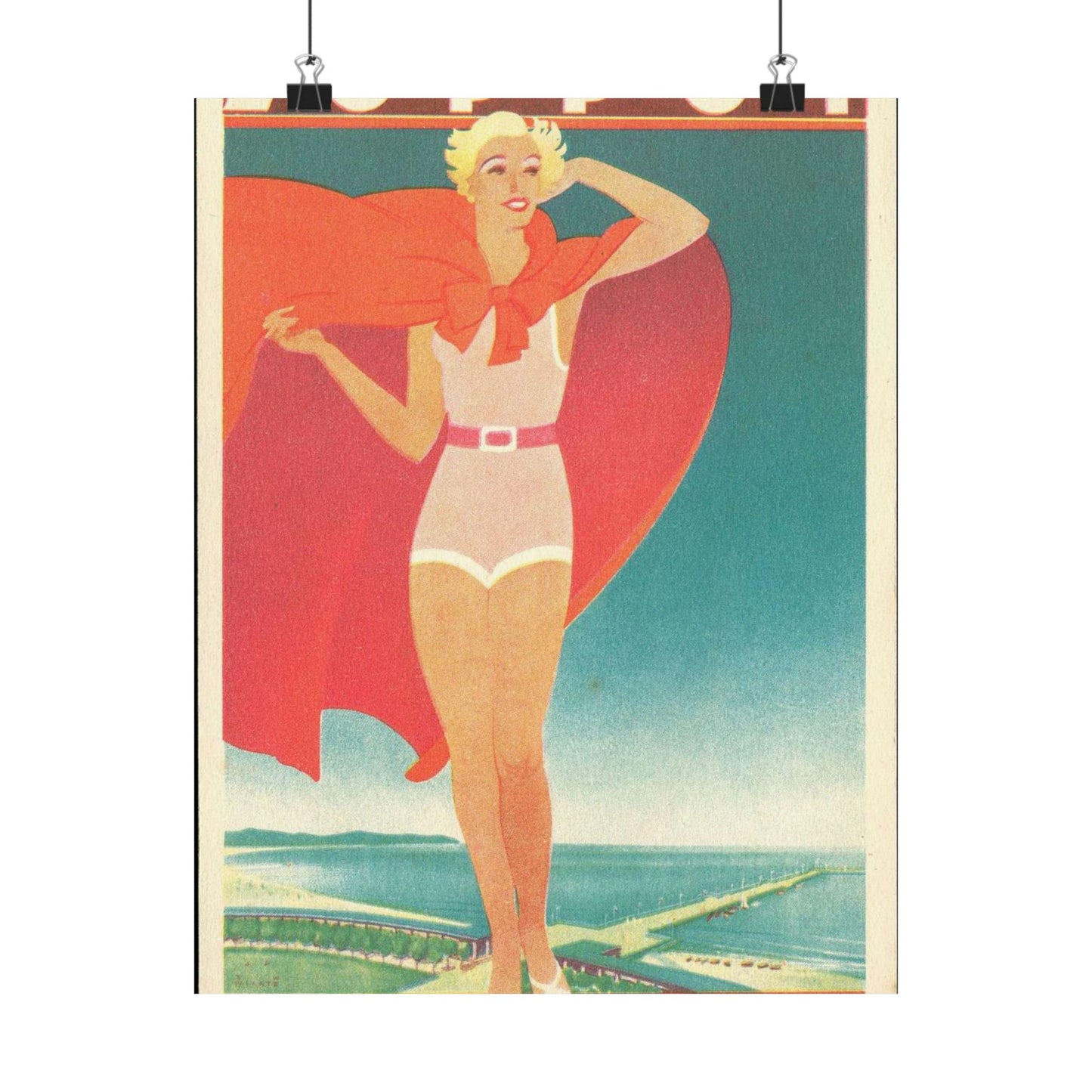 Jupp Wiertz - Zoppot, das Weltbad an der Ostsee High Quality Matte Wall Art Poster for Home, Office, Classroom