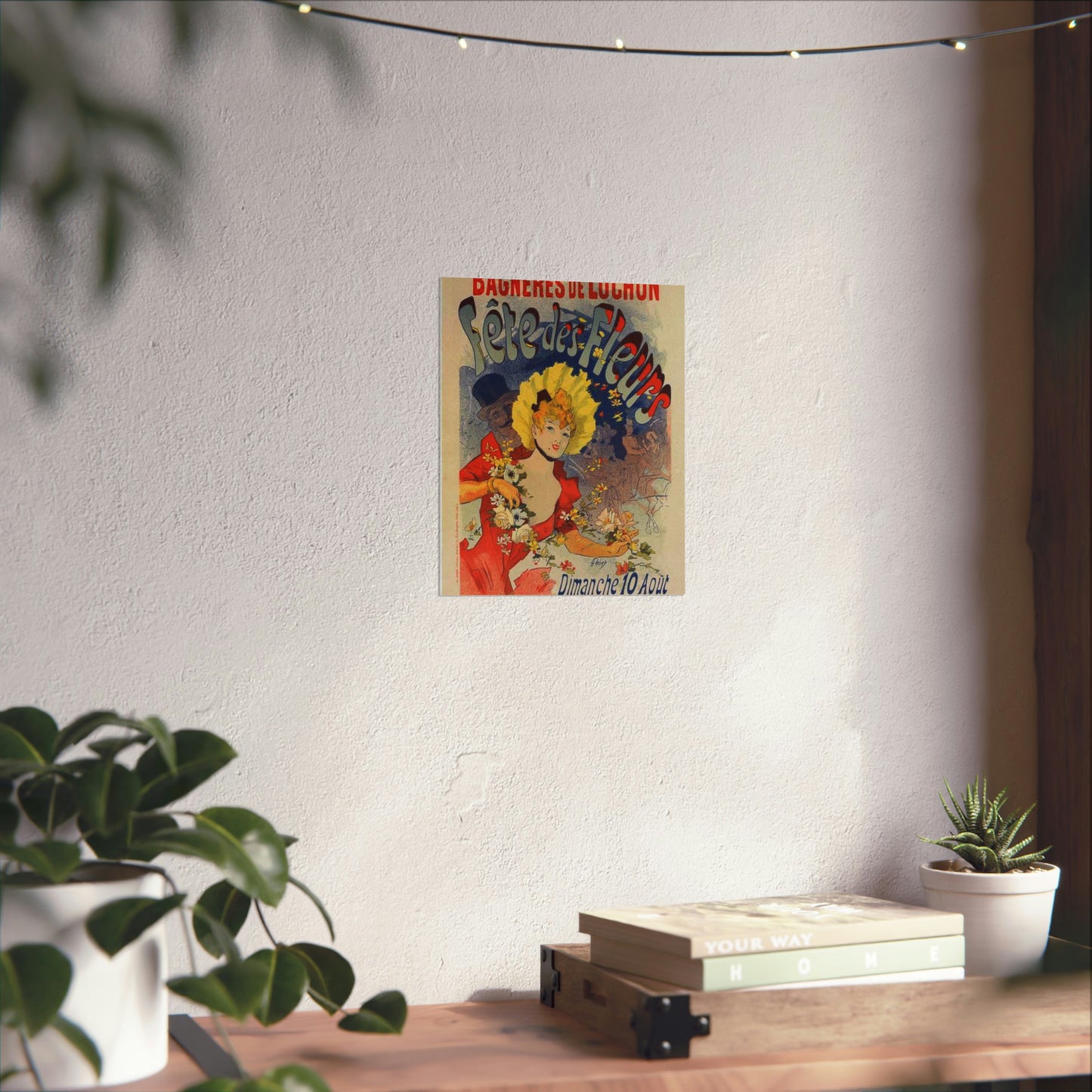 Affiche pour la "Fête des Fleurs de Bagnères-de-Luchon". High Quality Matte Wall Art Poster for Home, Office, Classroom