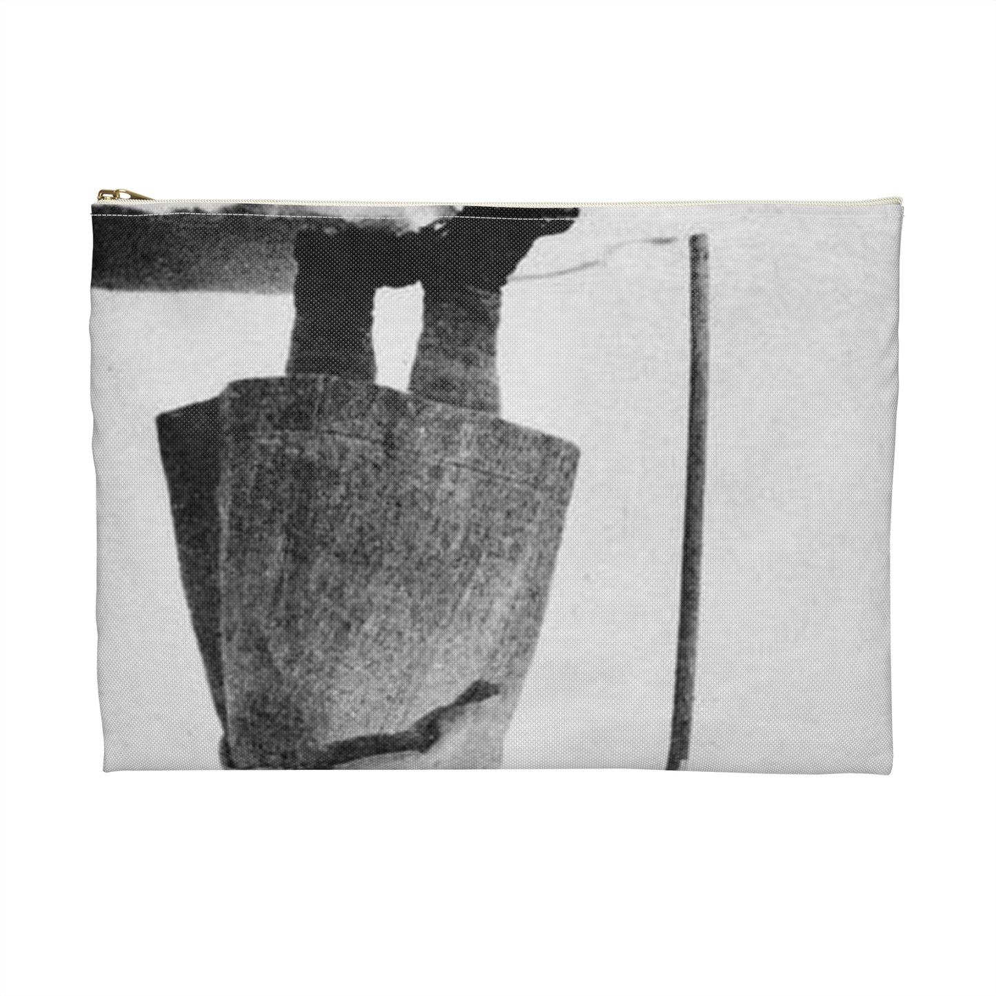 FannyBullockWorkmanVotesWomen - A woman standing in the snow holding a sign Large Organizer Pouch with Black Zipper