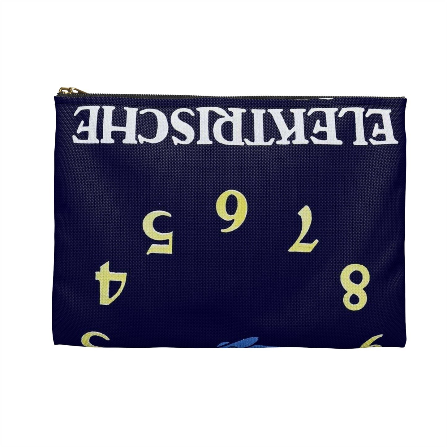 Advertisement Poster: 118aeg - Art Deco public domain image Large Organizer Pouch with Black Zipper