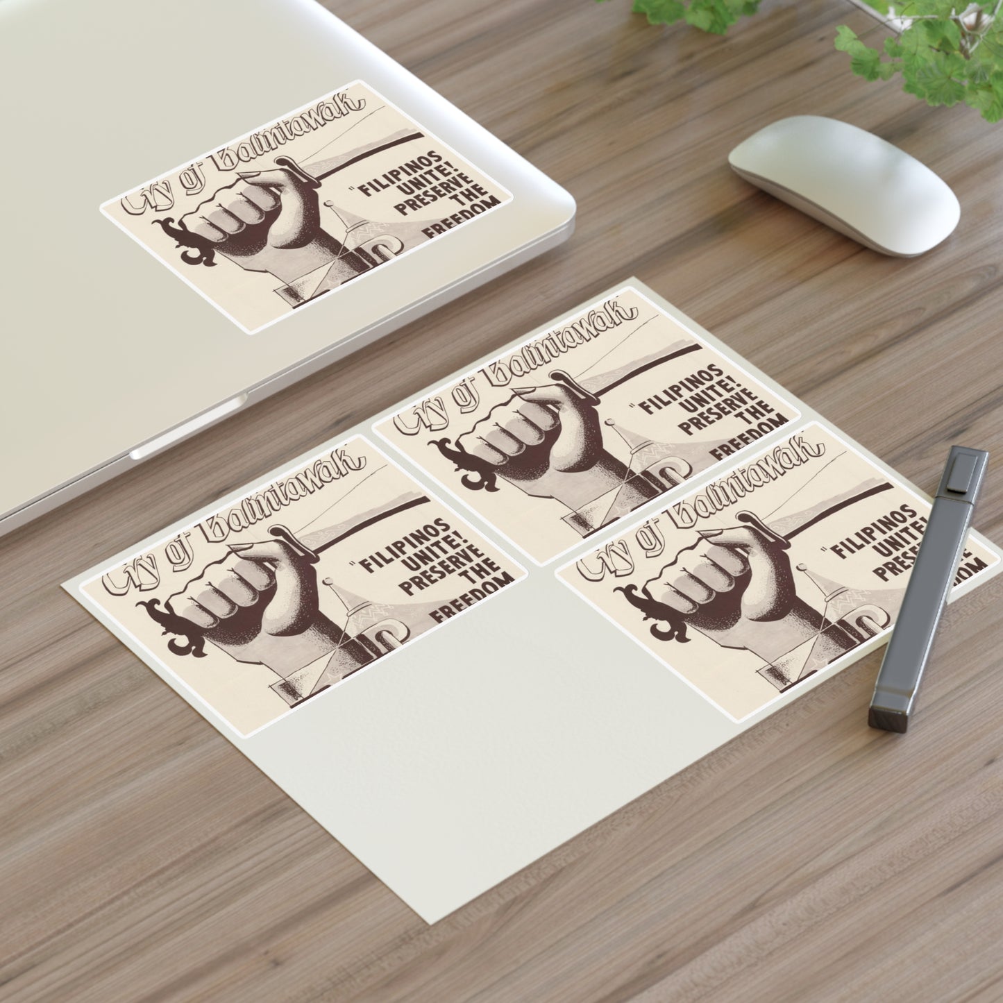 Cry of Balintawak - Drawing. Public domain image. Laminated UV Protective Vinyl Stickers