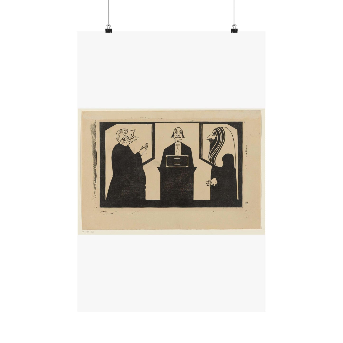 Samuel Jessurun de Mesquita - Entre ces trois mon coeur balance High Quality Matte Wall Art Poster for Home, Office, Classroom