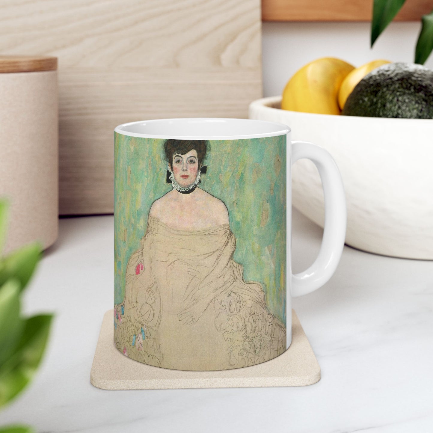 Gustav Klimt - Portrait of Amalie Zuckerkandl - Belvedere 7700 Beautiful Novelty Ceramic Coffee Mug 11oz