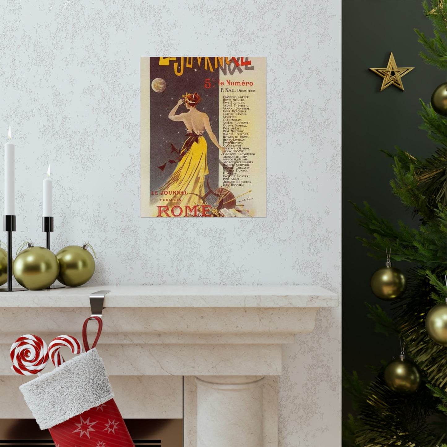 Affiche pour annoncer la publication de "Rome" dans Le Journal. High Quality Matte Wall Art Poster for Home, Office, Classroom