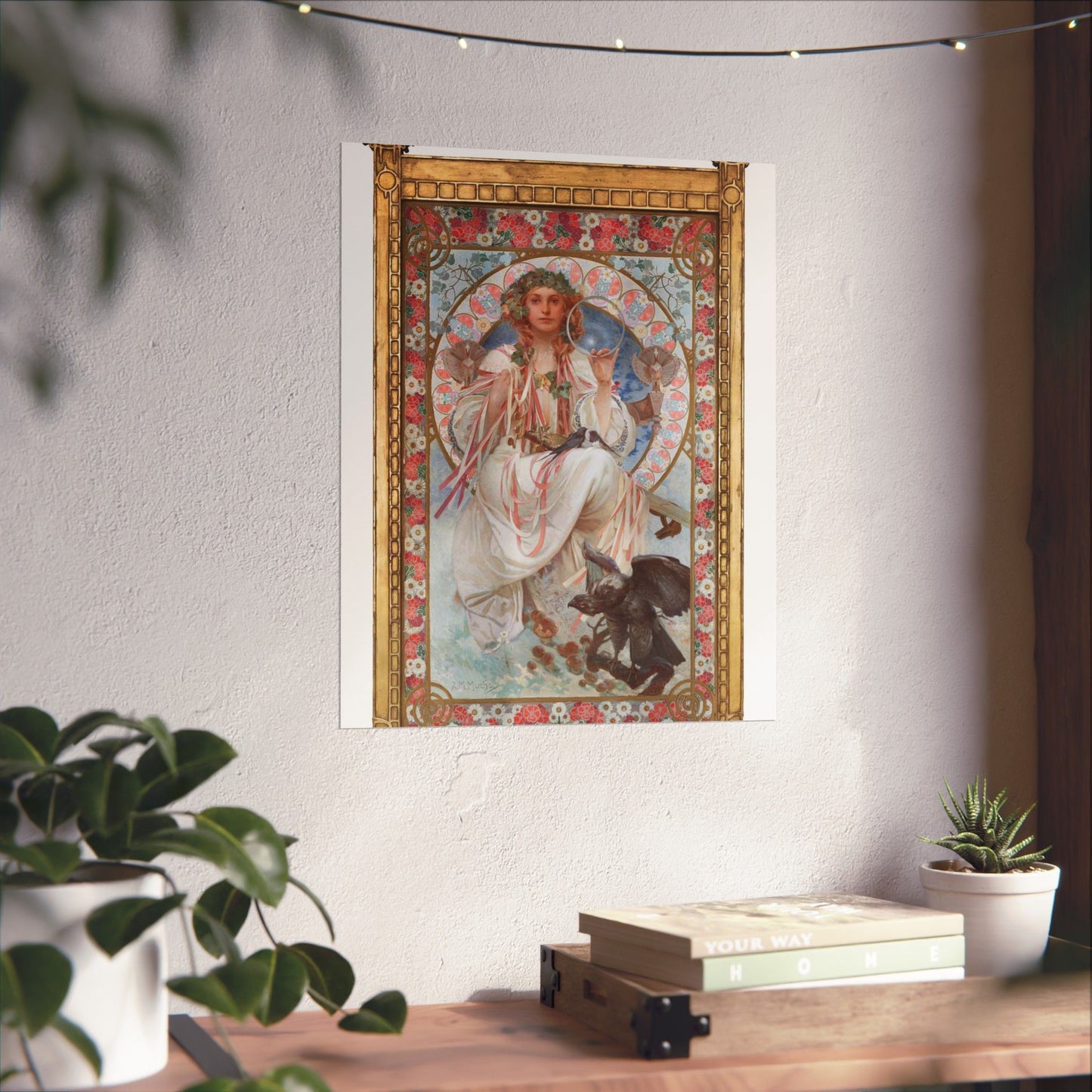 SlaviaMucha - Public domain dedication image High Quality Matte Wall Art Poster for Home, Office, Classroom