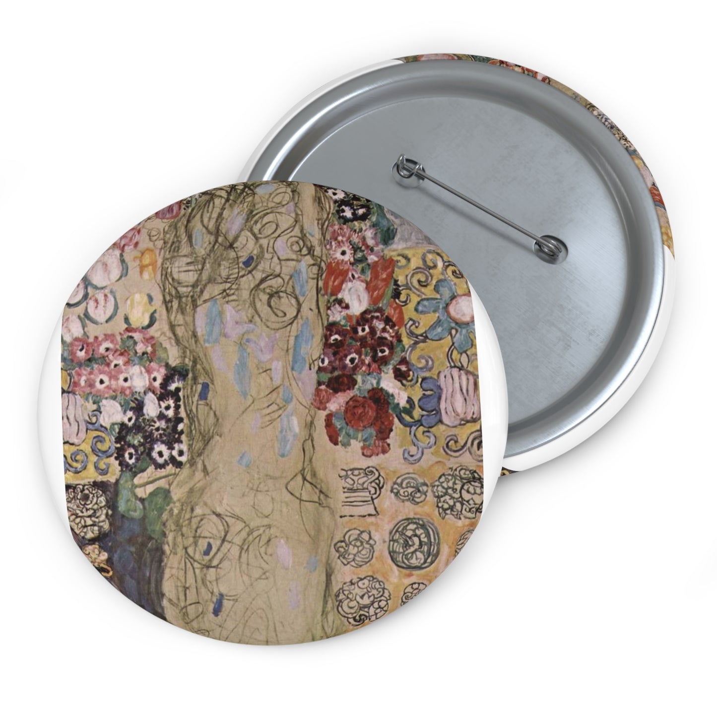 Gustav Klimt 056 - The Yorck Project Masterpieces of Painting Pin Buttons with Crisp Design