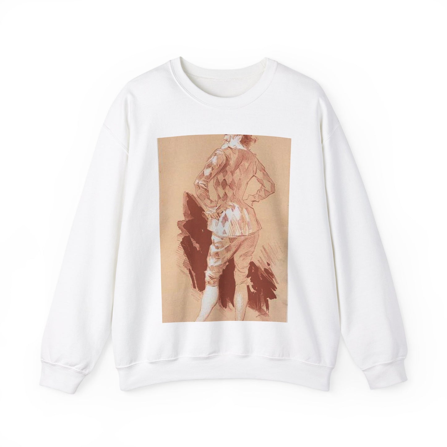 Dessin original pour la couverture des Maîtres de l'Affiche. White Heavy Blend Adult Crew Neck SweatShirt