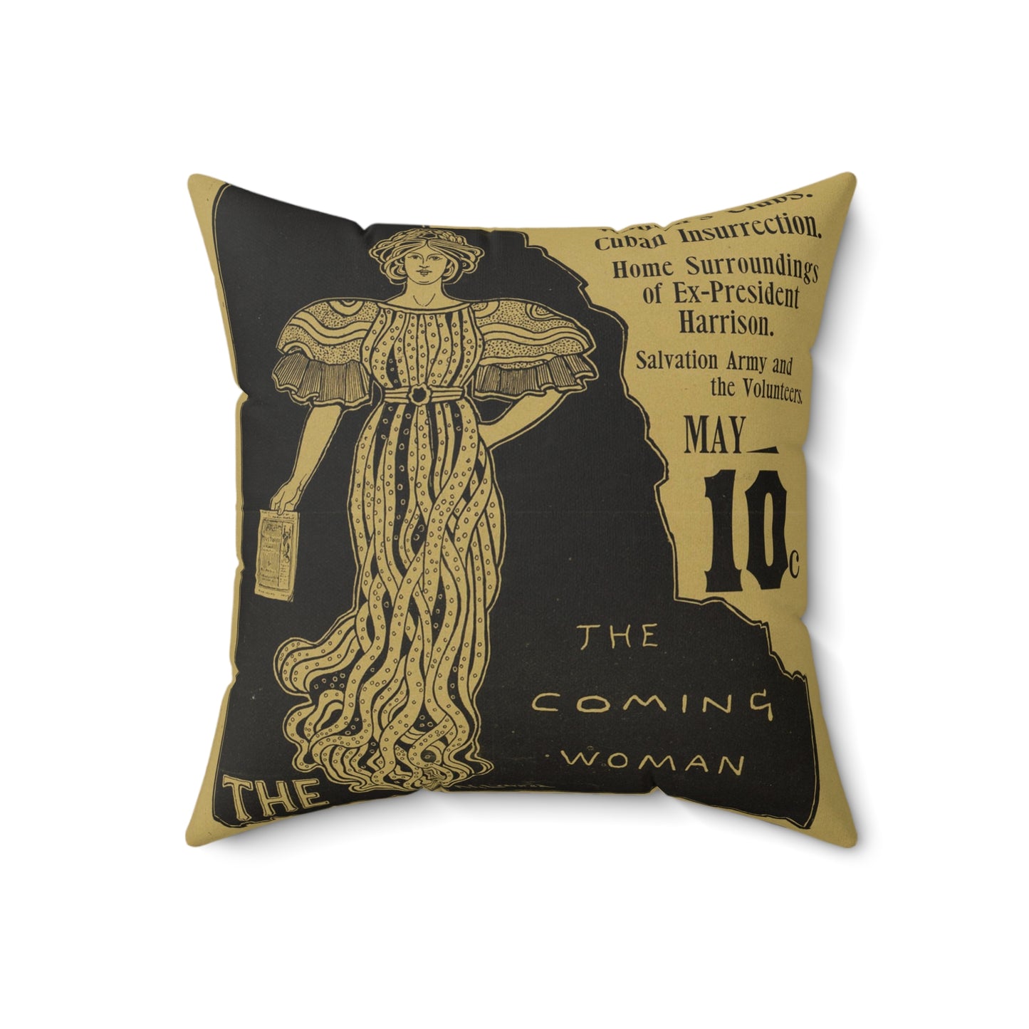 The coming woman. The bostonian. Decorative Accent Square Pillow