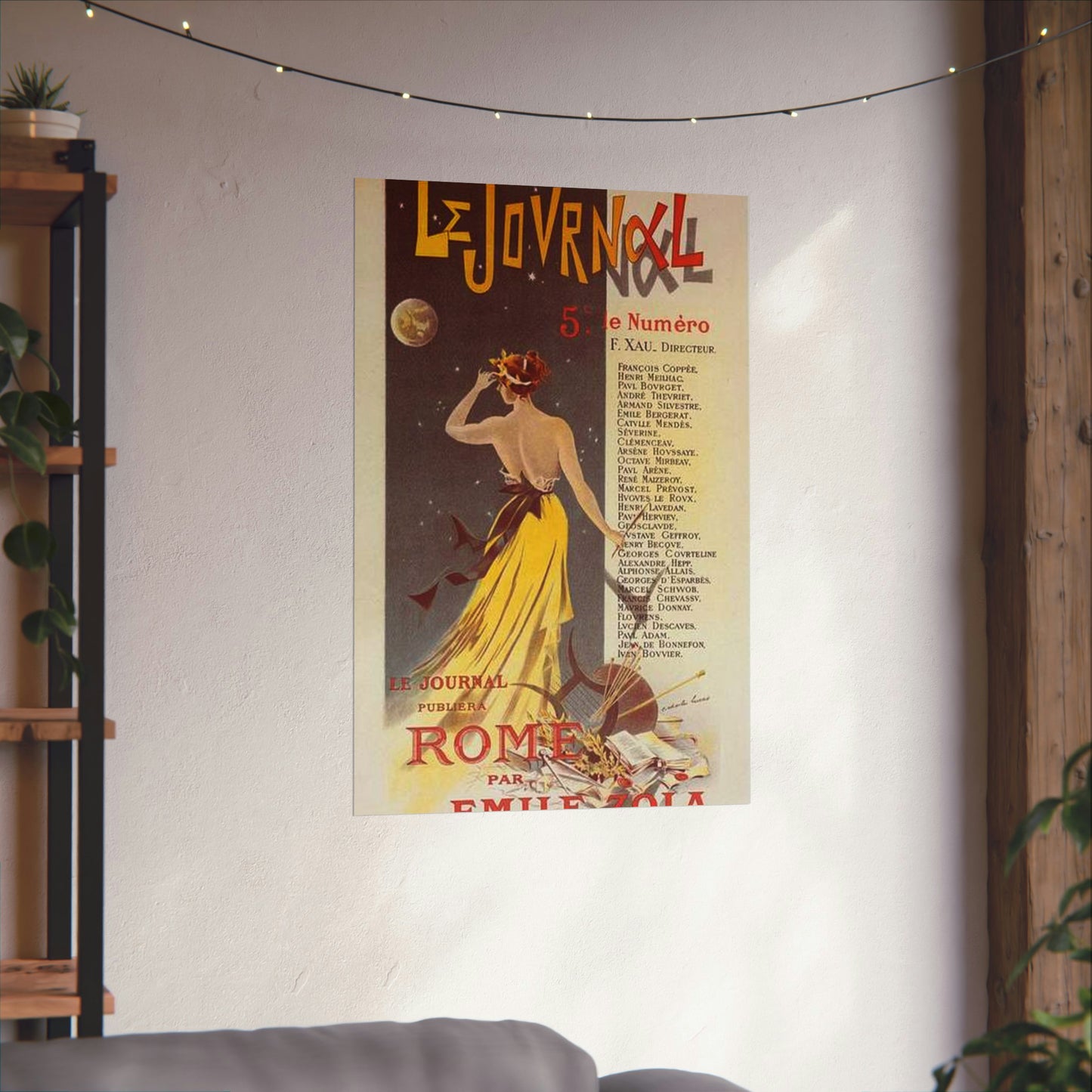 Affiche pour annoncer la publication de "Rome" dans Le Journal. High Quality Matte Wall Art Poster for Home, Office, Classroom