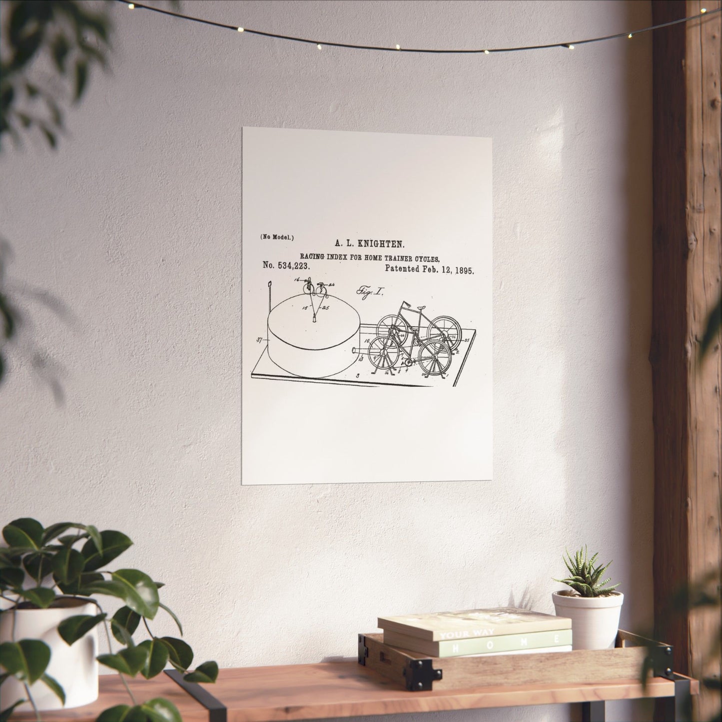 Patent drawing - RacingBikesPatent Public domain image High Quality Matte Wall Art Poster for Home, Office, Classroom