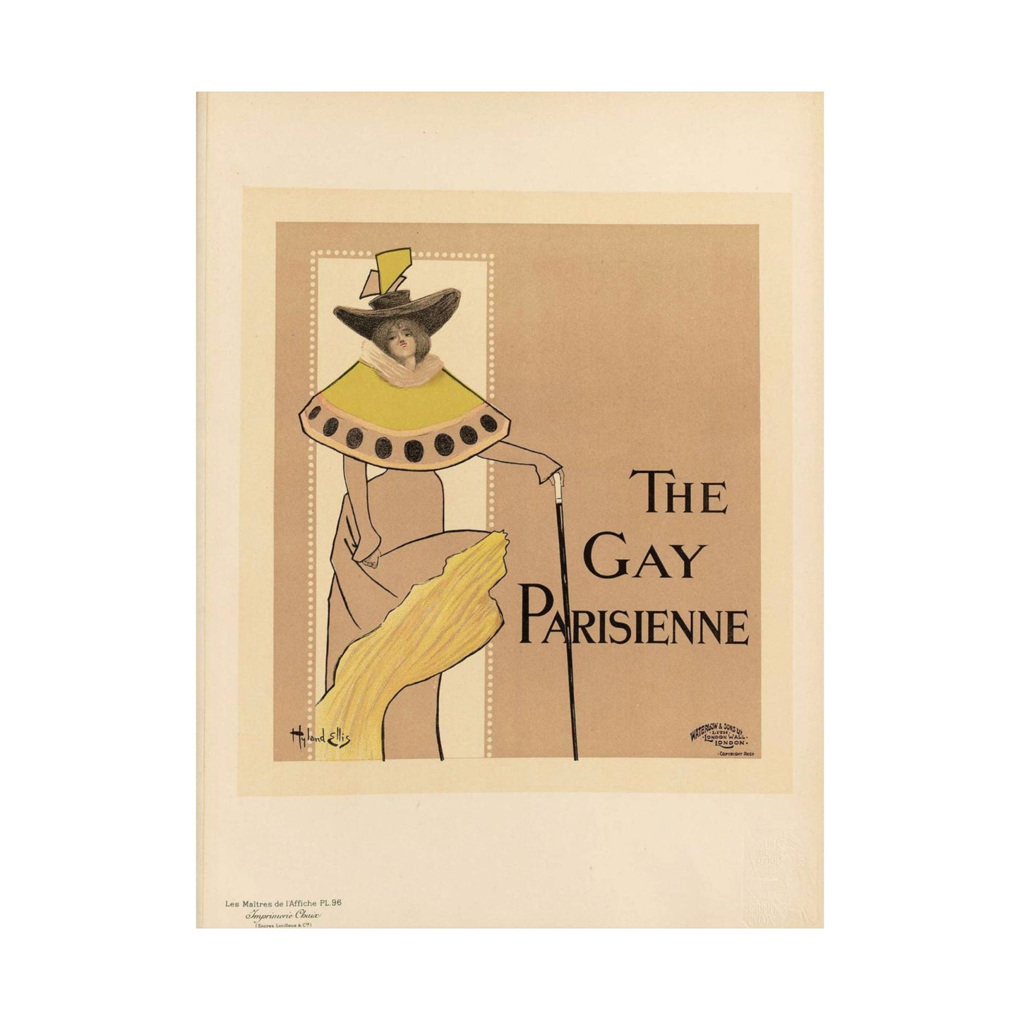 Maîtres de l'affiche V 2 - Pl 96 - Fred Hyland - Leigh Ellis High Quality Matte Wall Art Poster for Home, Office, Classroom
