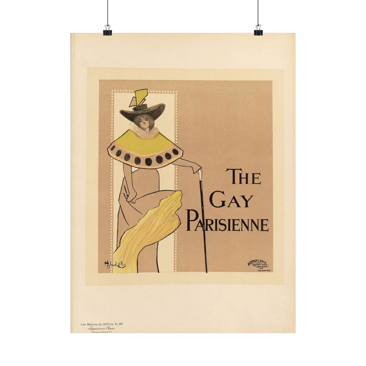 Maîtres de l'affiche V 2 - Pl 96 - Fred Hyland - Leigh Ellis High Quality Matte Wall Art Poster for Home, Office, Classroom