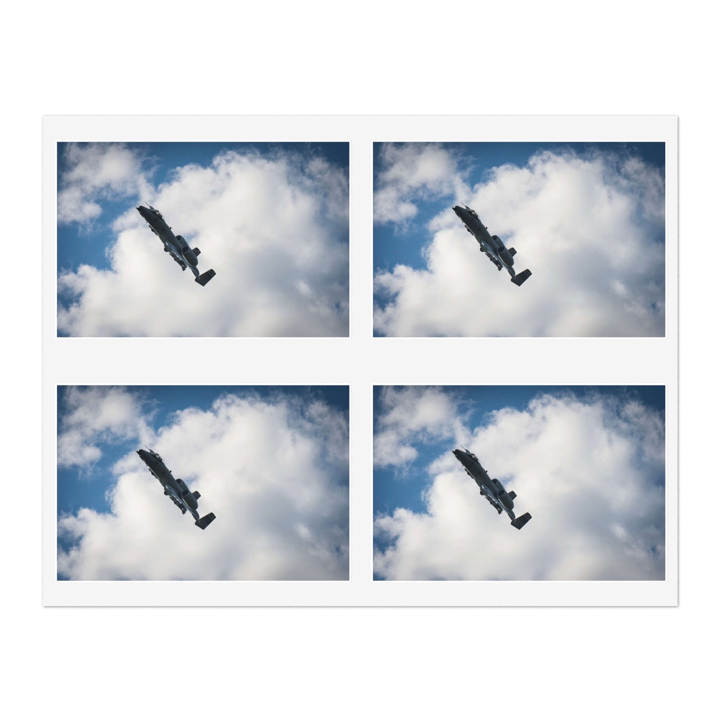 An A-10 Thunderbolt II assigned to the 51st Fighter Laminated UV Protective Vinyl Stickers