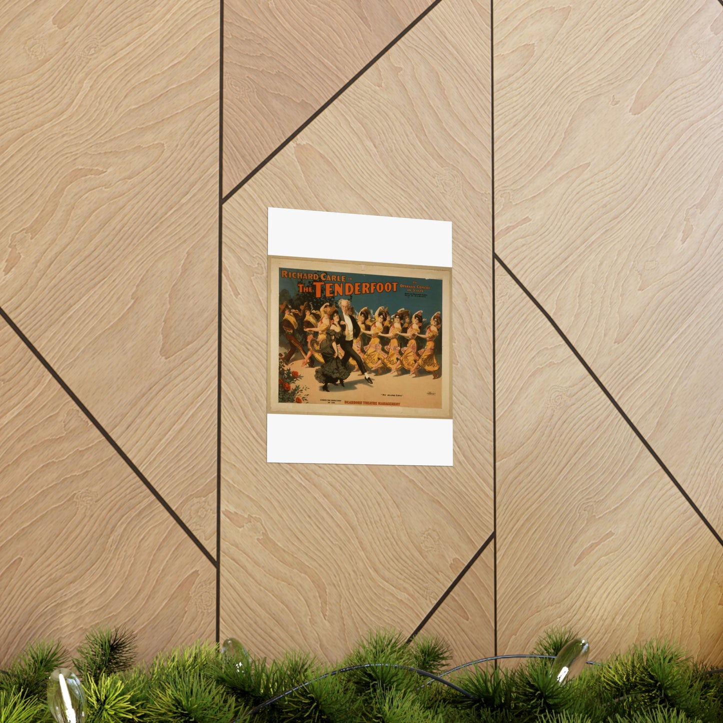 Richard Carle in The tenderfoot an operatic comedy in 3 acts : book by Richard Carle ; music by H.L. Heartz. High Quality Matte Wall Art Poster for Home, Office, Classroom