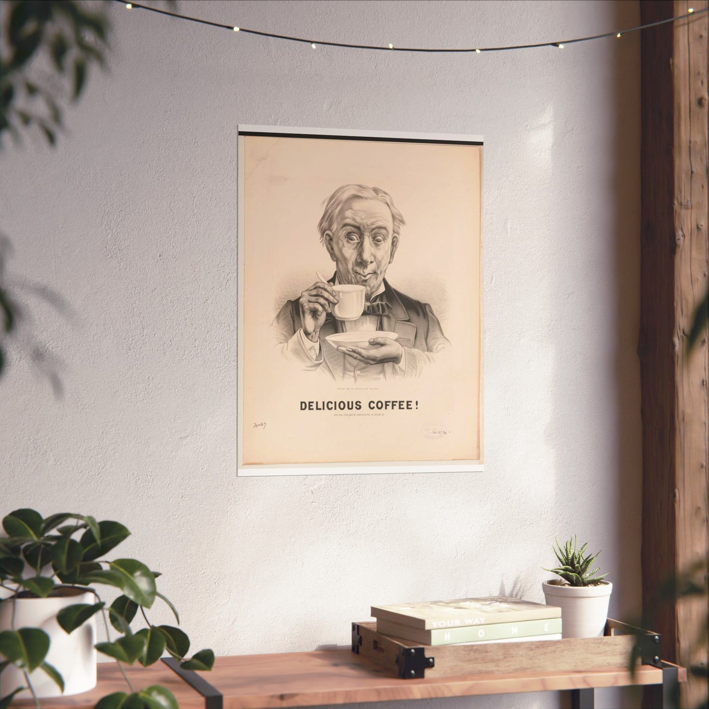 Delicious Coffee! - Print, Library of Congress collection High Quality Matte Wall Art Poster for Home, Office, Classroom