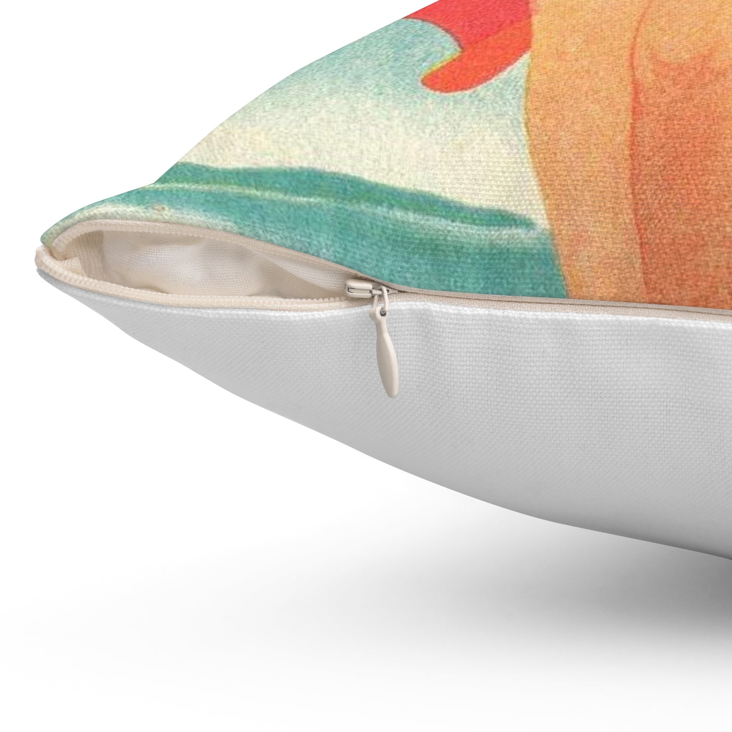 Jupp Wiertz - Zoppot, das Weltbad an der Ostsee Decorative Accent Square Pillow
