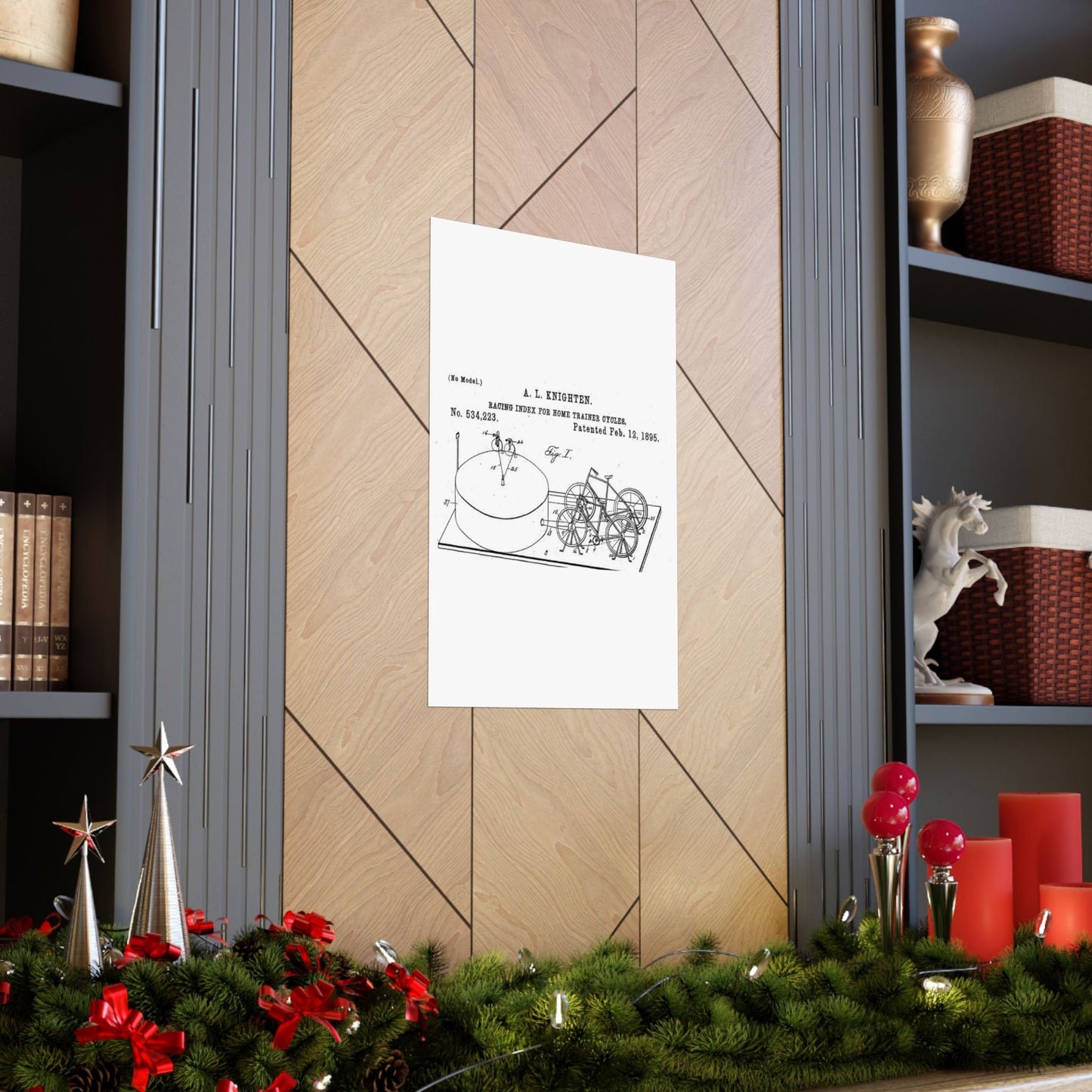 Patent drawing - RacingBikesPatent Public domain image High Quality Matte Wall Art Poster for Home, Office, Classroom