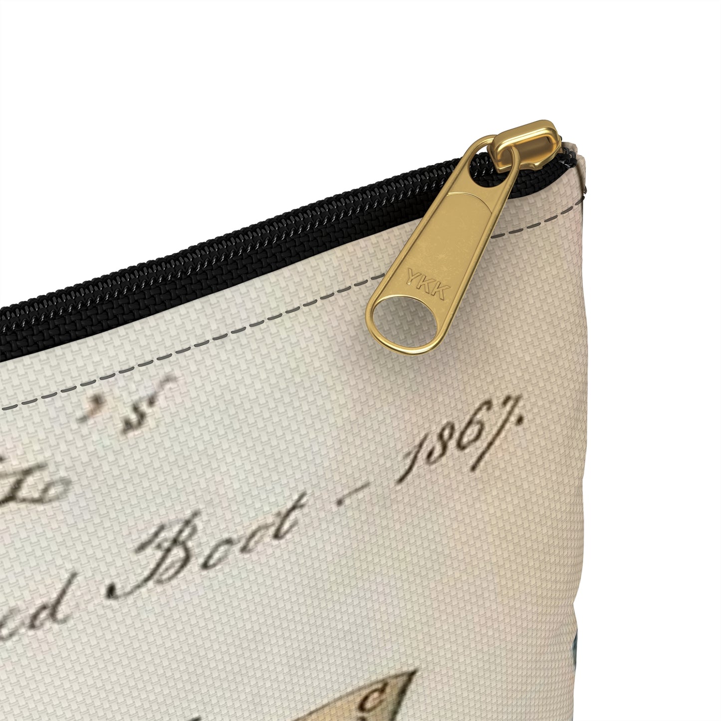 Patent drawing - Drawing of Improved Boot Public domain image Large Organizer Pouch with Black Zipper