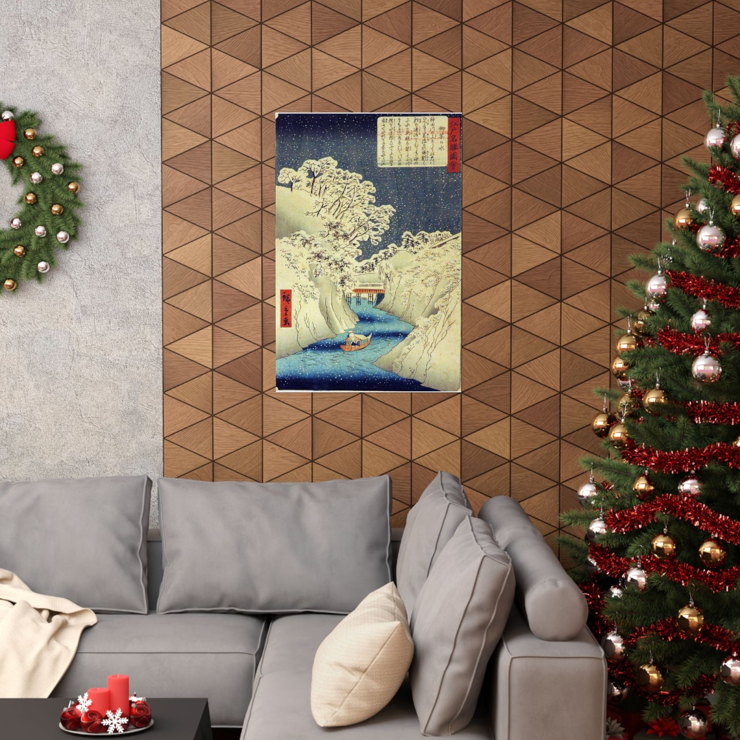 Utagawa Hiroshige - Ochanomizu (5765898008) High Quality Matte Wall Art Poster for Home, Office, Classroom