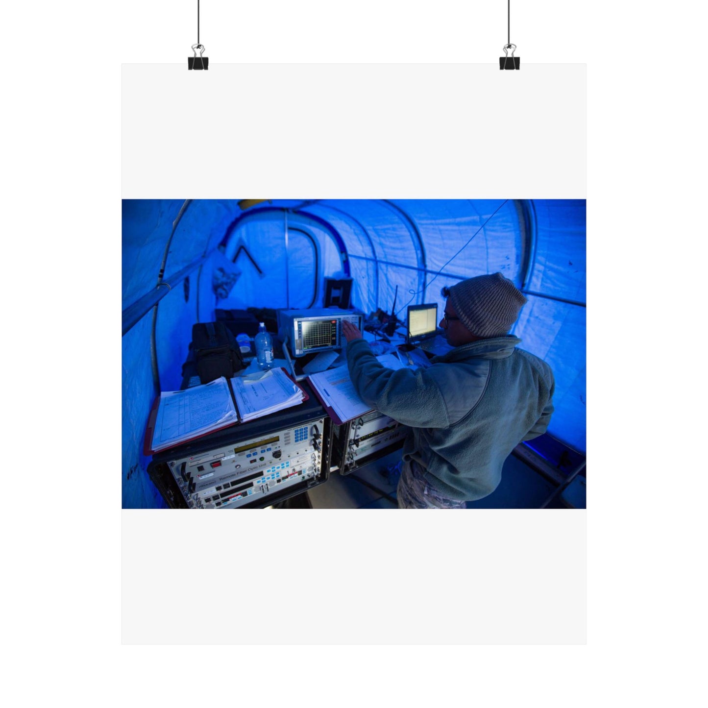 U.S. Air Force Staff Sgt. Titus Poulose of the 263rd High Quality Matte Wall Art Poster for Home, Office, Classroom