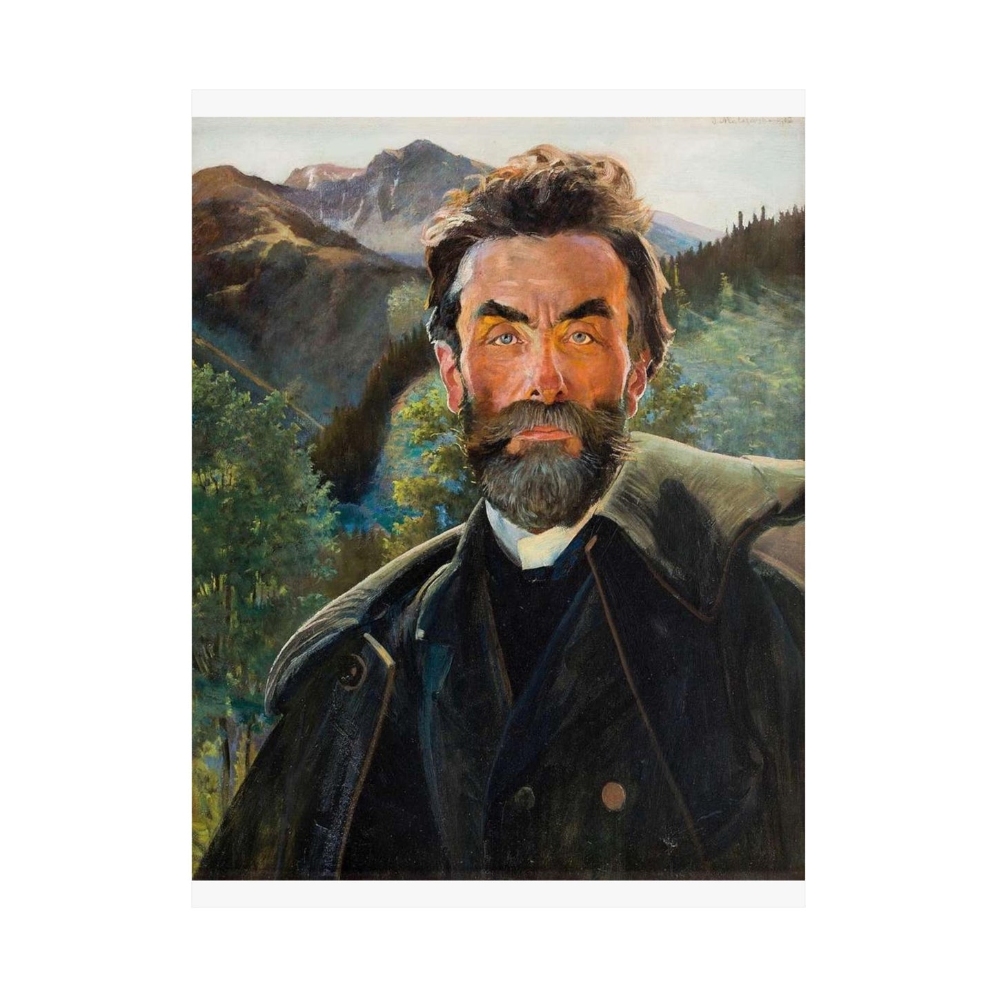 Jacek Malczewski - Portret Stanisława Witkiewicza 1902 High Quality Matte Wall Art Poster for Home, Office, Classroom