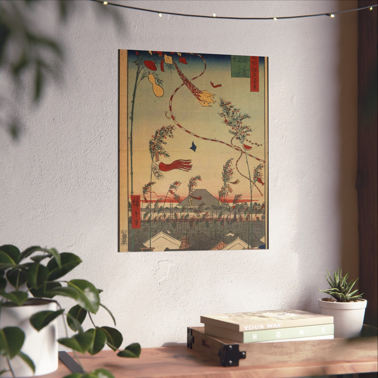 Gajō icchō, Ando Hiroshige - Public domain portrait drawing High Quality Matte Wall Art Poster for Home, Office, Classroom