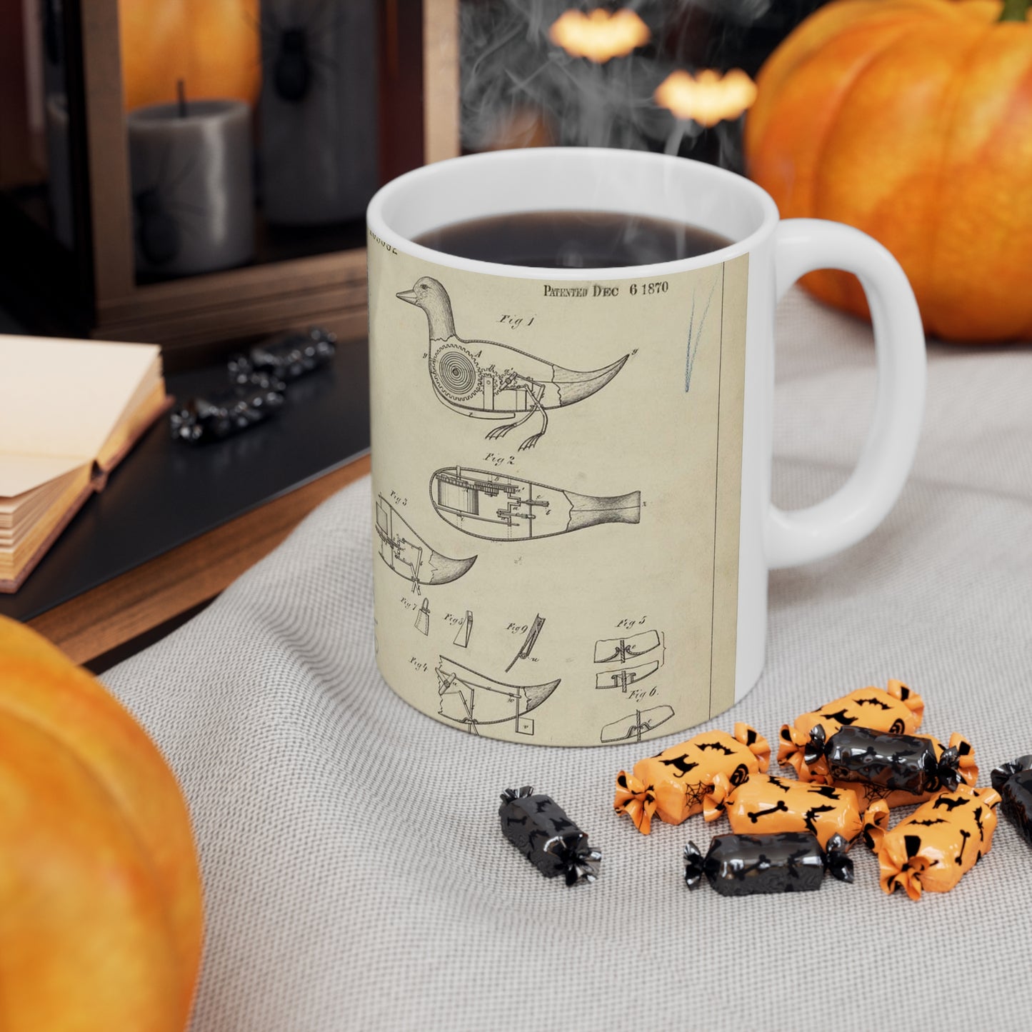 Patent drawing - Drawing of Aquatic Toy Public domain image Beautiful Novelty Ceramic Coffee Mug 11oz