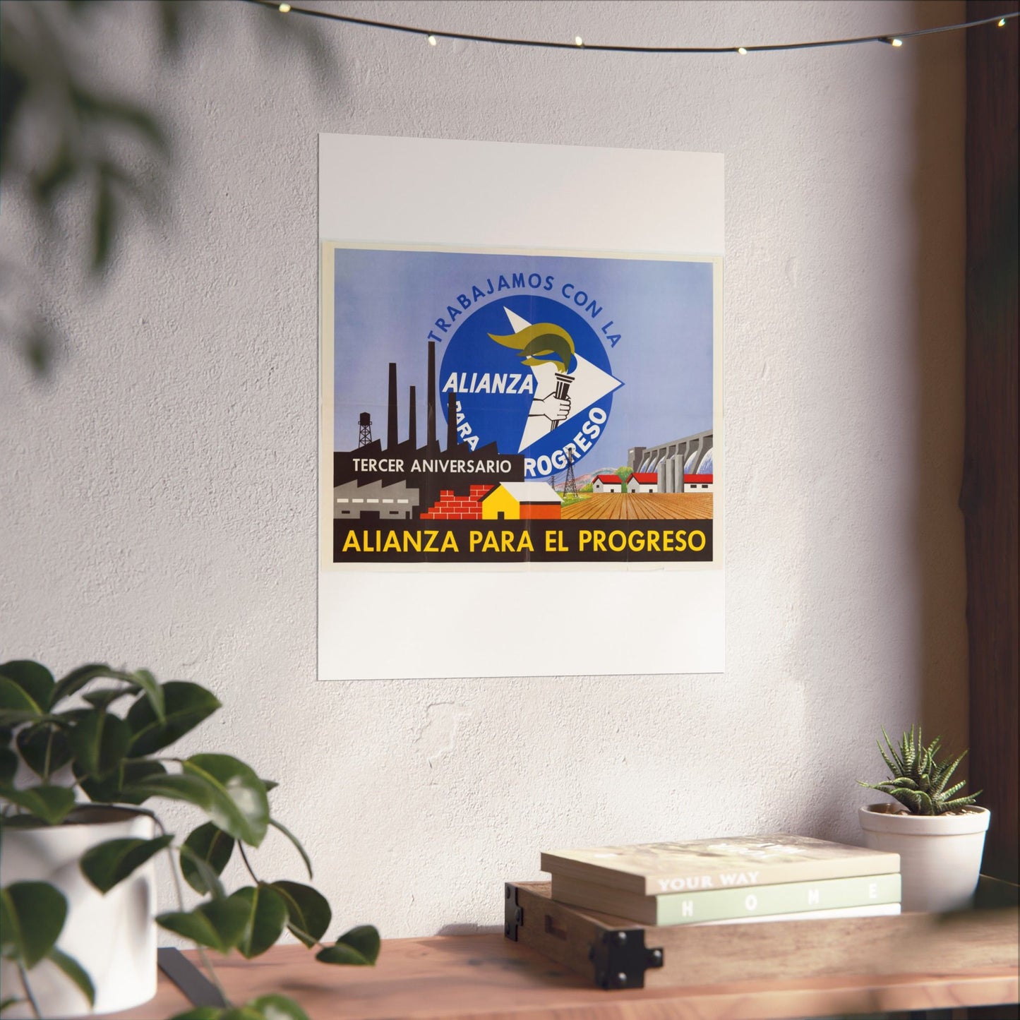 Alliance Posters, Cold War American Propaganda poster High Quality Matte Wall Art Poster for Home, Office, Classroom