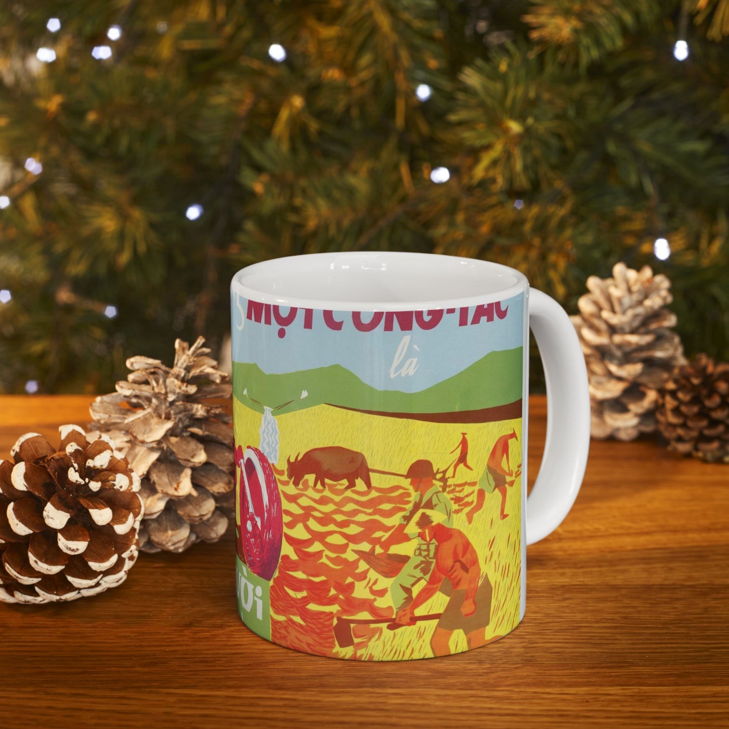 Army Helps People, United States information service propaganda Beautiful Novelty Ceramic Coffee Mug 11oz