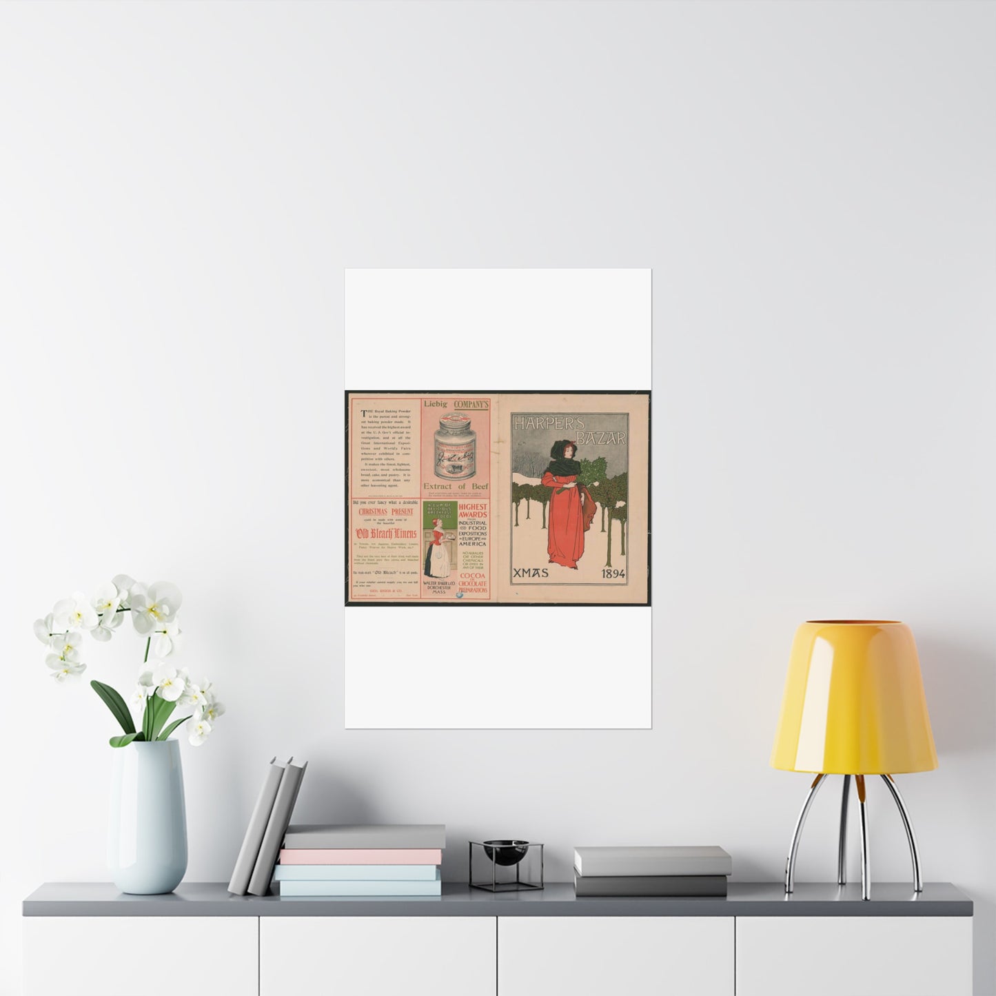 Louis Rhead - Harper's Bazar, Xmas 1894 LCCN2015646920 High Quality Matte Wall Art Poster for Home, Office, Classroom