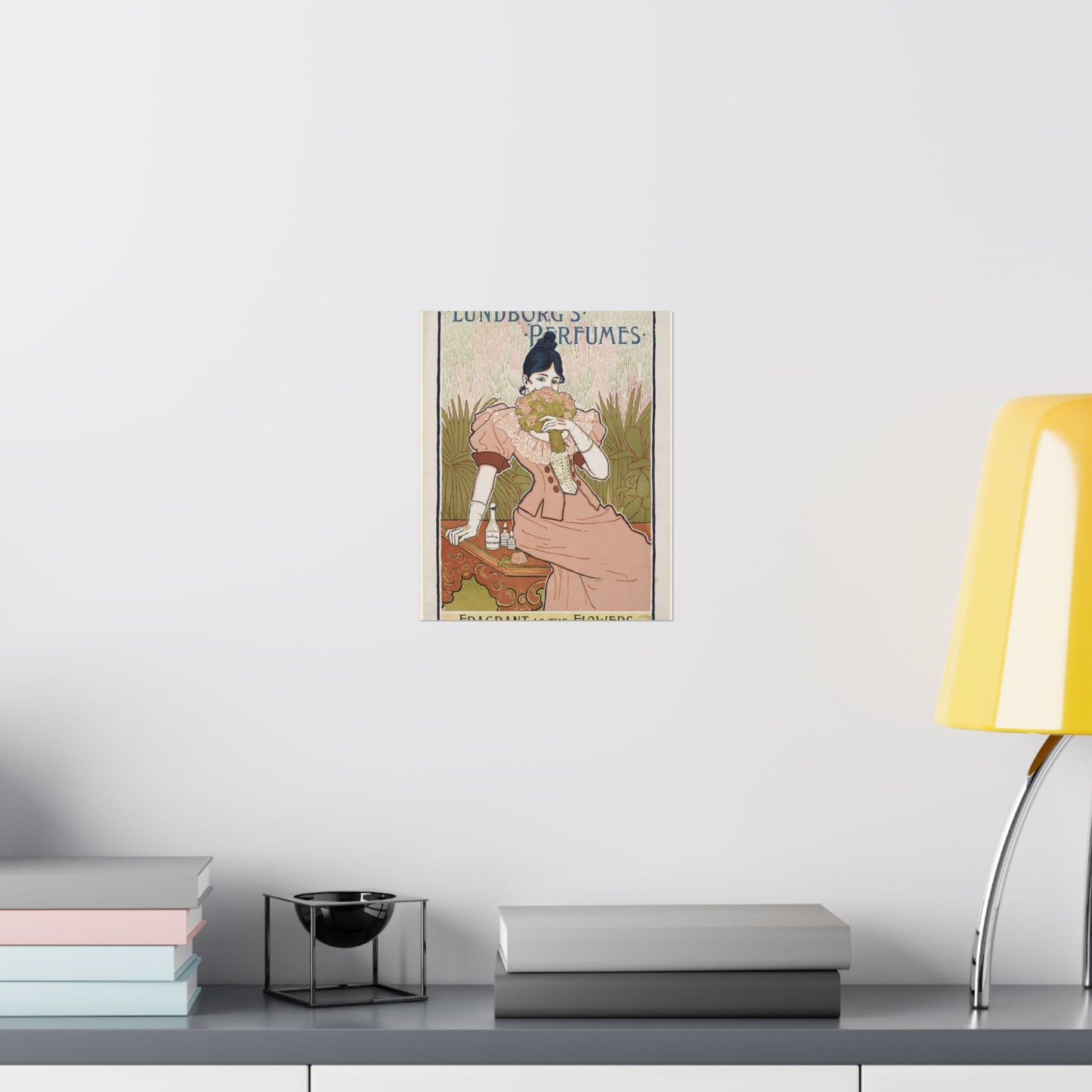 Lundborg's perfumes, Art Nouveau poster High Quality Matte Wall Art Poster for Home, Office, Classroom
