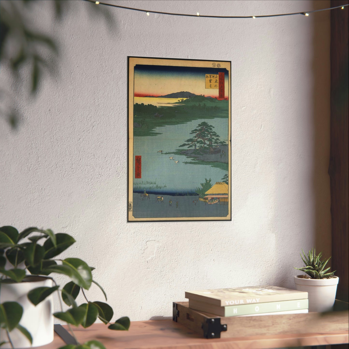 Gajō icchō, Andō Hiroshige - Public domain portrait drawing High Quality Matte Wall Art Poster for Home, Office, Classroom